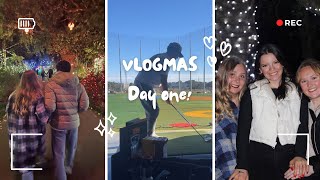 VLOGMAS 🎄 Thanksgiving Top Golf Christmas lights and more [upl. by Whatley371]