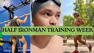 HALF IRONMAN TRAINING unfiltered  Ironman 703 full training week [upl. by Lalad]