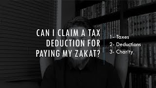 AskJoeBradford Can I claim a tax deduction for paying my zakat [upl. by Ynnol426]