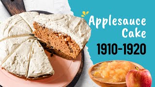 1910s Wartime Rationed Applesauce Cake  Recipes Through the Decades [upl. by Dickman382]