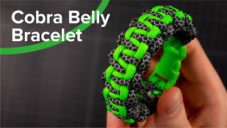 How to Make a Cobra Belly Paracord Bracelet [upl. by Tloh]