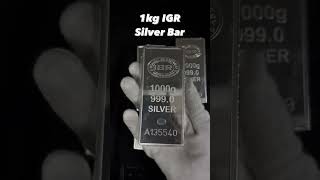 🇹🇷 1kg Silver Bar from Instanbul Gold Refinery 🇹🇷 silver silverbar silverbars silvercoins [upl. by Marguerite]