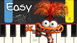 INSIDE OUT 2  Bundle of Joy  EASY PIANO TUTORIAL [upl. by Enyluqcaj923]