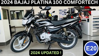 New 2024 Bajaj Platina 100 Comfortec E20 OBD 2 Detailed Review [upl. by Cooke]