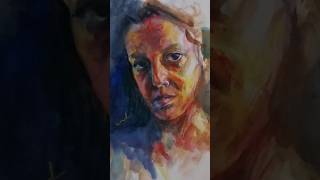 aquarelleself portrait painting [upl. by Lelia]