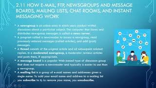 How Email FTP Newsgroups Message Boards Mailing Lists Chat rooms and Instant Messaging Work [upl. by Scrogan]