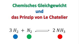 Das chemische Gleichgewicht und das Prinzip von Le Chatelier  Prinzip vom kleinsten Zwang [upl. by Anabel757]