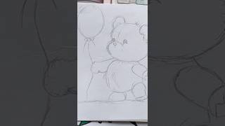 HOW TO DRAW A TEDDY BEAR P3 memes powerpuffgirls cute pinkbunny pixiedust picaboo toocute [upl. by Herwick]