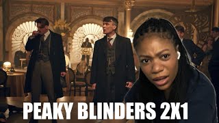 FIRST TIME WATCHING PEAKY BLINDERS SEASON 2 PREMIERE  SEASON 2 EPISODE 1 REACTION VIDEO [upl. by Sidon691]