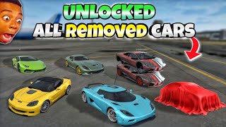 Unlocked🔓 all removed cars😱 in Extreme car driving simulator 🔥 [upl. by Zachar]