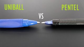 Uniball ClickGel Vs Pentel Energel  How can the uniball pen be a best Gel pen  VE26 [upl. by Jania]