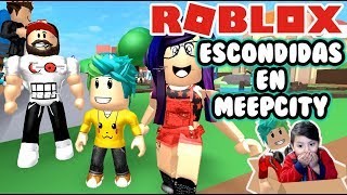 Escondidas en MeepCity  Escondido de Mama y Papa  Meep City Roblox Roleplay [upl. by Retnyw]