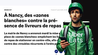 Cest quoi les ZONES BLANCHES interdites aux livreurs Uber Eats [upl. by Yanahs958]