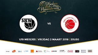 Finale BVV2018 U19 Meisjes BBC SintKatelijneWaver vs Declerq Stortbeton Waregem Q3Q4 [upl. by Baiel]