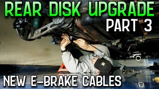 9600 Civic EBrake Cable Replacement for Rear Disk Conversion [upl. by Urbani]