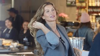 Gisele Bündchen blends releases her immunity smoothie at Erewhon Market [upl. by Madi378]