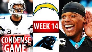 🁢 2016 🁢 SD Chargers  CAR Panthers 🁢 Week 14 🁢 Condense Game [upl. by Ehcar]