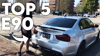 Top 5 BMW E90 COSMETIC MODS [upl. by Yliak]