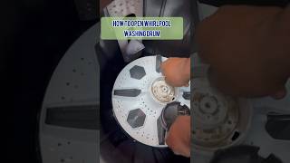 How to open whirlpool washing machine drum washingmachinecleaning [upl. by Foy]