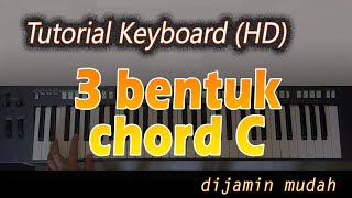 BELAJAR PIANO PEMULA  Chord C [upl. by Rimahs]