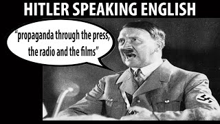 What Would Hitler Have Sounded Like in English FULL SPEECH Jan 30th 1939 [upl. by Cordell]