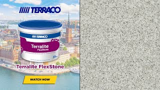 Terralite FlexStone The Multicoloured Stone Effect Coating by Terraco [upl. by Nelyak865]