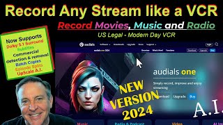 🔴Audials 2024  RECORD ANY STREAM just like a VCR  DVR  Legal for home use in US [upl. by Eniarol152]