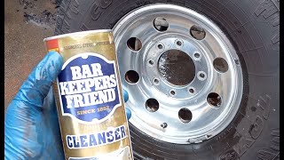 Bar Keepers Friend Cleaning Tire Rim [upl. by Assen]