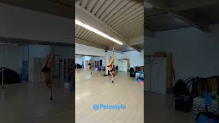 Polefitness Advanced polefitness pole poletricks handspring poleart polestudio winterthur [upl. by Bohner]