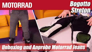 Unboxing Bogotto Streton Motorrad Jeans [upl. by Sukhum809]