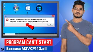 Fix The program cant start because msvcp140dll is missing windows 7 2024 [upl. by Ruthann]