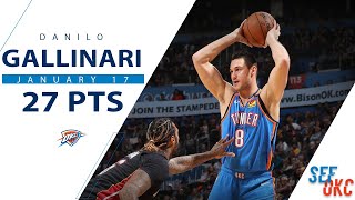 Danilo Gallinaris Full Highlights 27 PTS 7 Threes vs Heat  201920 NBA Season  11720 [upl. by Main]