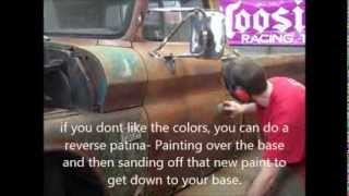 How to PATINA paint job Rat Rod BAGGED c10 [upl. by Annawek828]