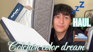 COMPRÉ MI PRIMER COLCHON🥹🛌  ¿Lo recomiendo💤 colordream [upl. by Aynuat624]