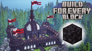 Minecraft Build for Every Block Blackstone Castle [upl. by Nosiaj]