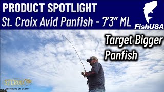 St Croix Avid Series Panfish Spinning Rod  ASPS73MLXF  When To Use It [upl. by Minda]