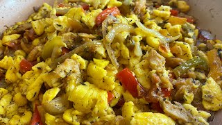 BEST JAMAICAN ACKEE AND SALT FISH RECIPE  JAMAICAS NATIONAL DISH [upl. by Vaules]