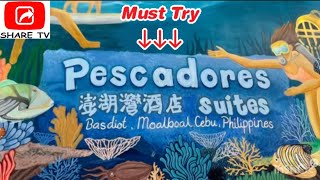 Highly Recommended Hotel in MOALBOAL CEBU Pescadores Suites sharetvph [upl. by Ahsinel]