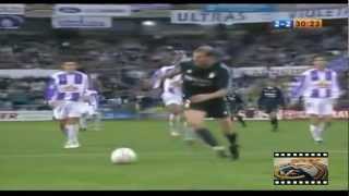 Zinedine Zidanes famous roulette movement vs Real Valladolid 20032004 [upl. by Heimlich]