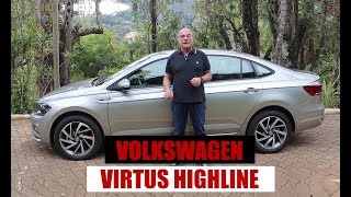 Volkswagen Virtus Highline 200 TSI  Teste do Emilio Camanzi [upl. by Claudy]