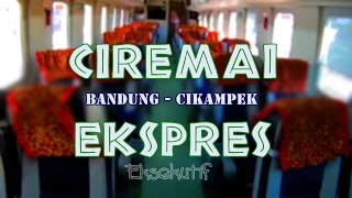 Trip Report  from Bandung to Cikampek by Train  Naik Kereta Api Eksekutif Ciremai [upl. by Velma826]