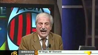 Tiziano Crudeli impazzisce al gol di Ibrahimovic LecceMilan 11 16012011 [upl. by Eraste]