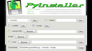 PyInstallerGUI How to create Python executables [upl. by Connor311]