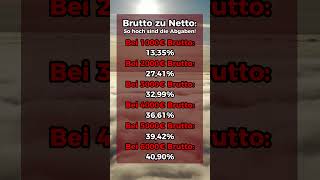 Brutto zu Netto So hoch sind die Abgaben [upl. by Kwapong]