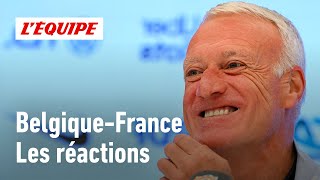 Belgique 12 France  quotBien pour ce groupequot se félicite Deschamps après la victoire des Bleus [upl. by Eissim]