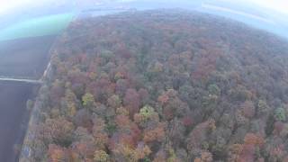 Borsum von oben  Sportplatz im herbstlichen Wald [upl. by Armat]