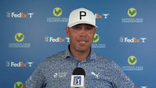 Gary Woodland Thursday Flash Interview 2024 Sanderson Farms Championship [upl. by Ainos]