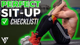 How To Do a Perfect SitUp 5 EASY STEPS  V SHRED [upl. by Oakleil]