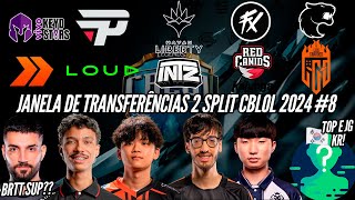 JANELA de TRANSFERÊNCIAS CBLOL 2024 8  BRTT SUPORTE NOVOS KR CHEGANDO MARVIN no CBLOL [upl. by Benedic]