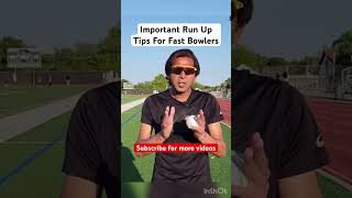 Important Run Up Tips For Fast Bowlers runup fastbowlingtips fastbowlingbasics fastbowler [upl. by Giulio116]